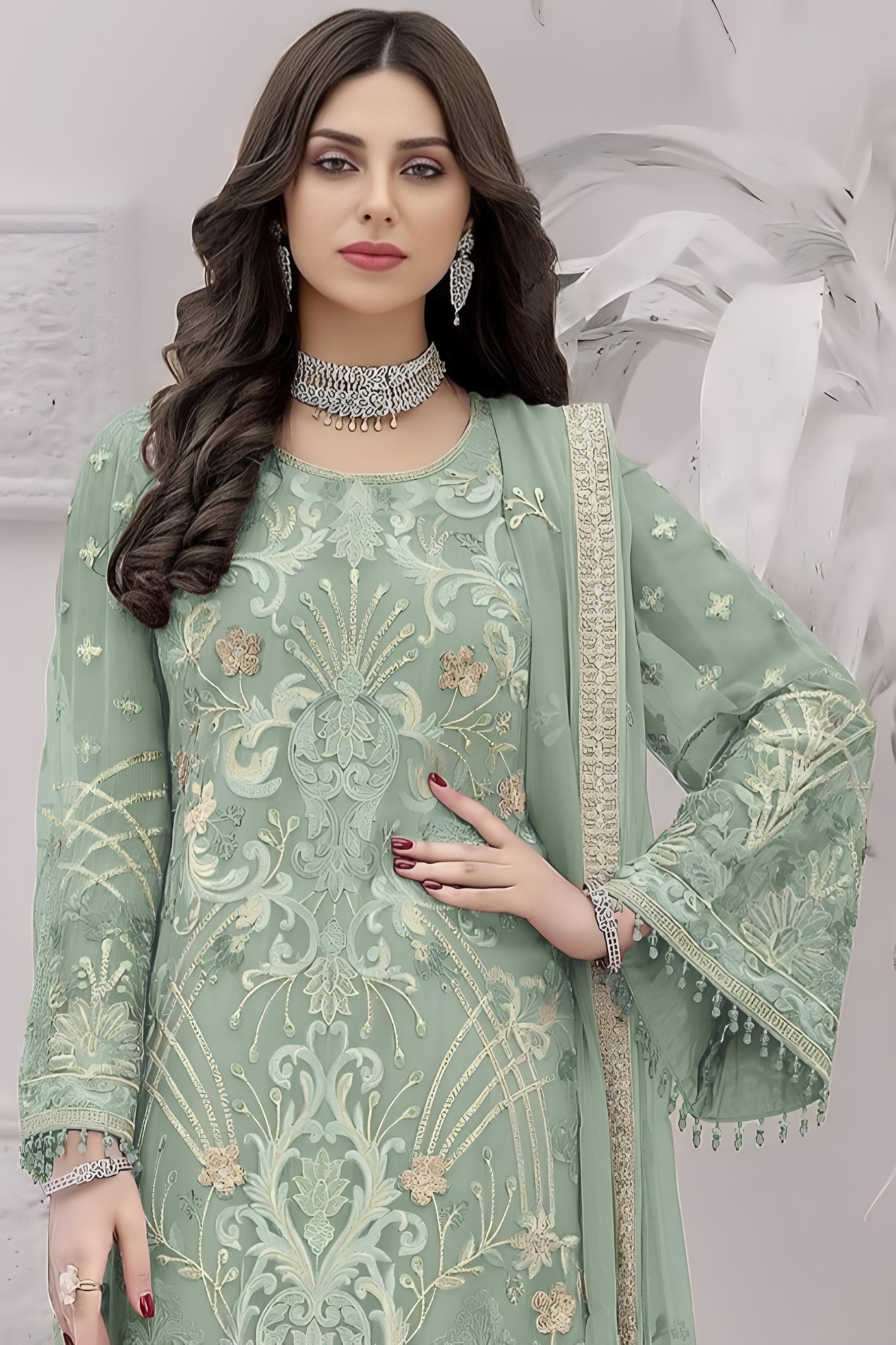 Georgette Glow Pakistani suit EAPK0010
