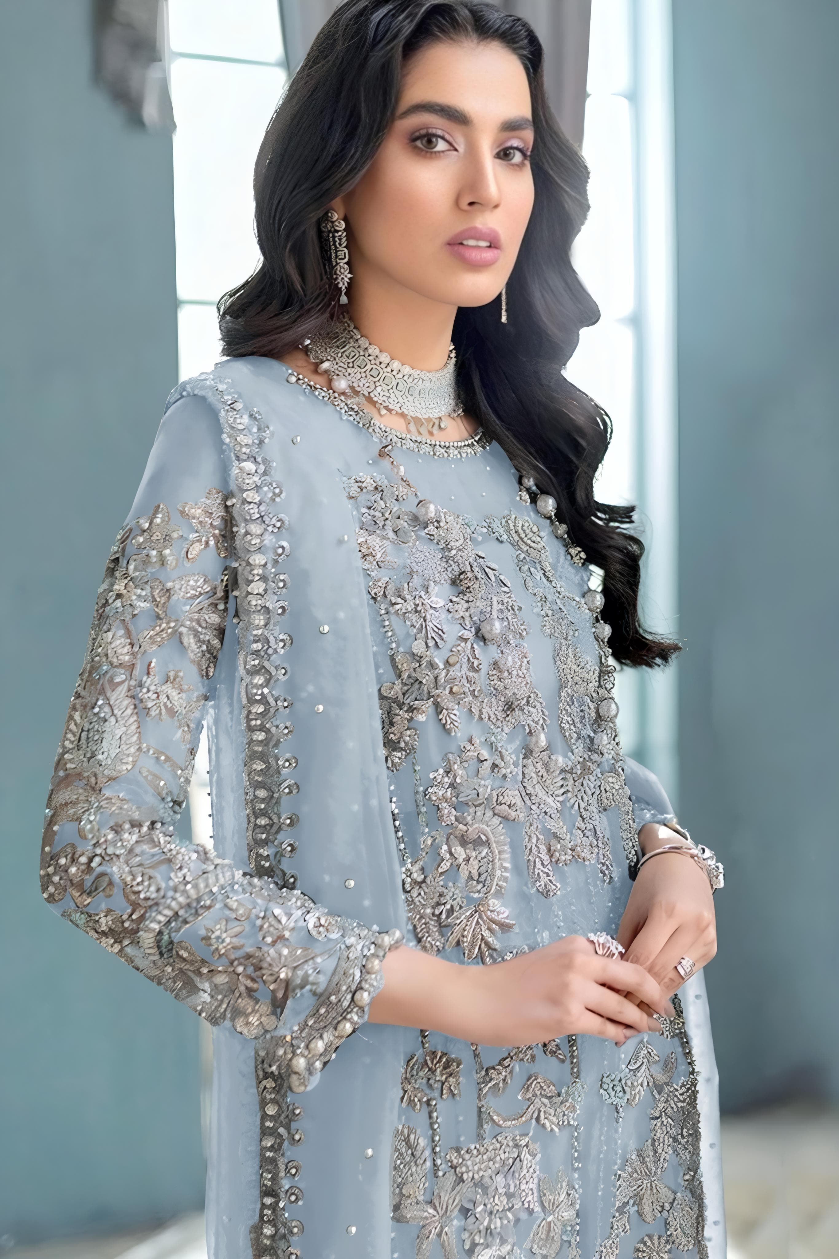 Organza Bling Designer Pakistani suit EAPK0011