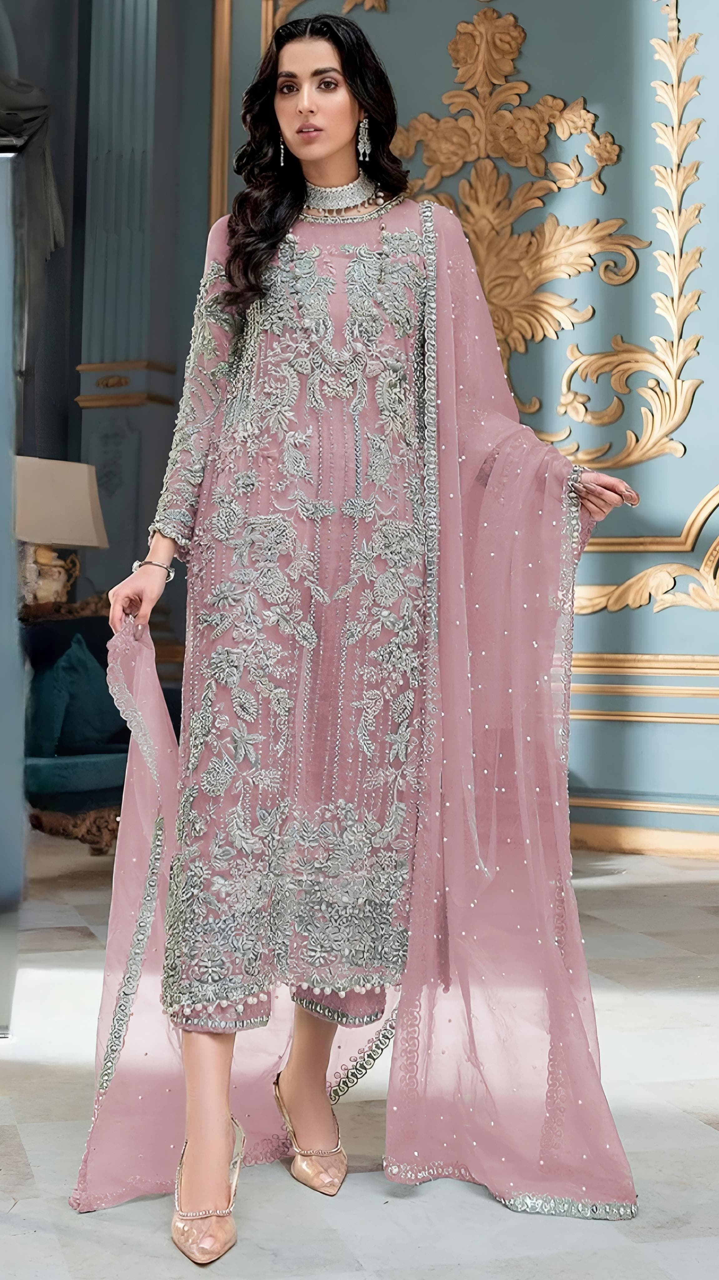 Organza Bling Designer Pakistani suit EAPK0011