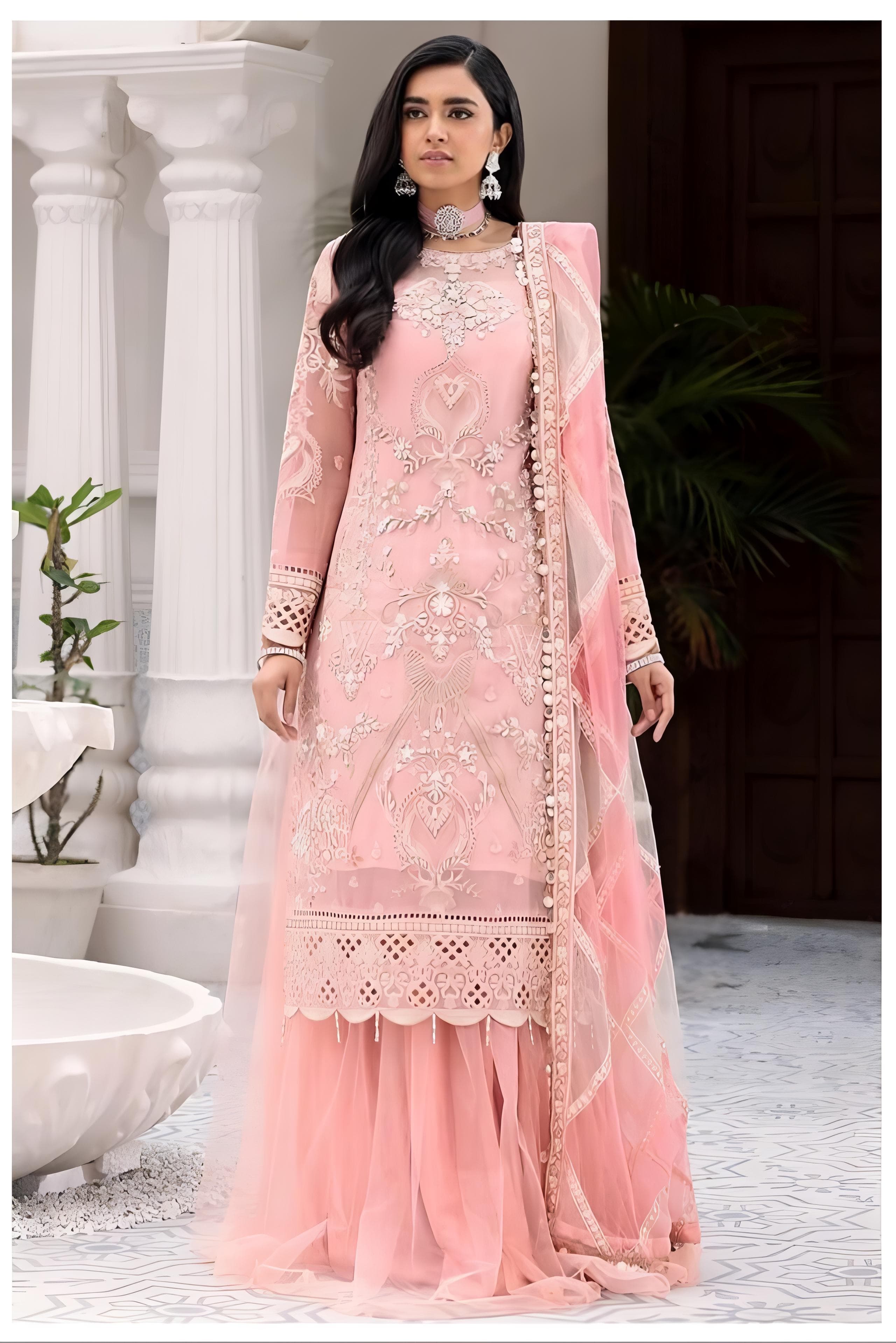 Heavy Net Georgette Embroidery Pakistani Suit EAPK0039