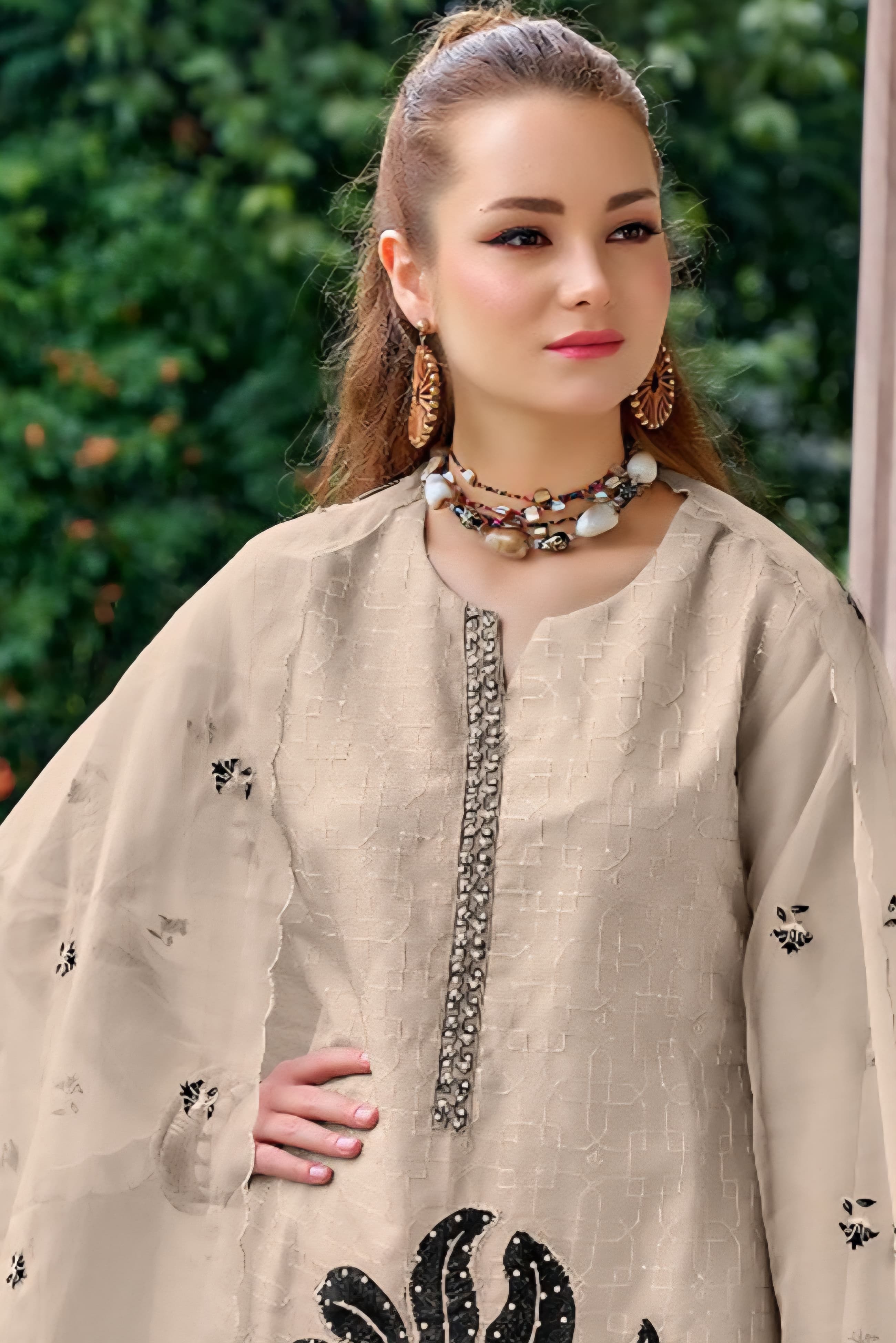 Organza Noir Elegance Pakistani Suit EAPK0044
