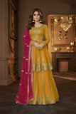 Georgette Shimmers Sharara Work EASR0005