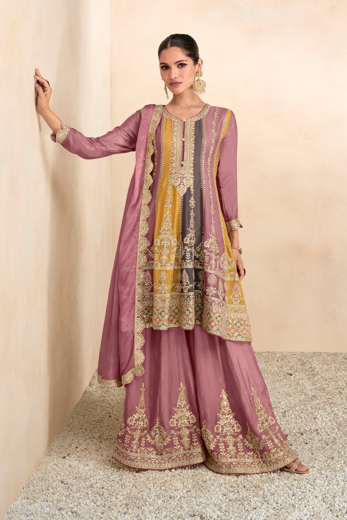 Sharara with Jari & Embroidery Stich Work EASR0006