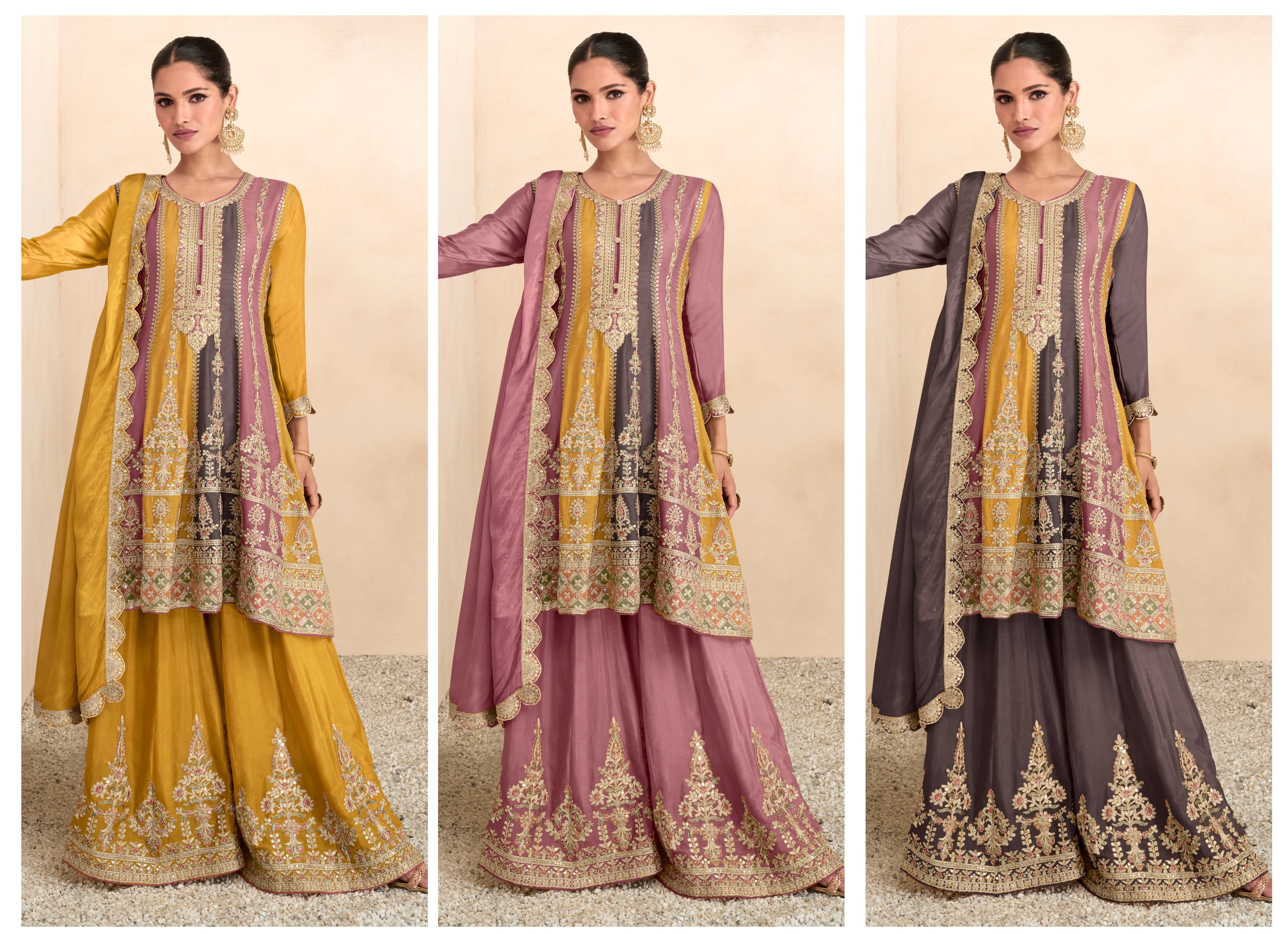 Sharara with Jari & Embroidery Stich Work EASR0006