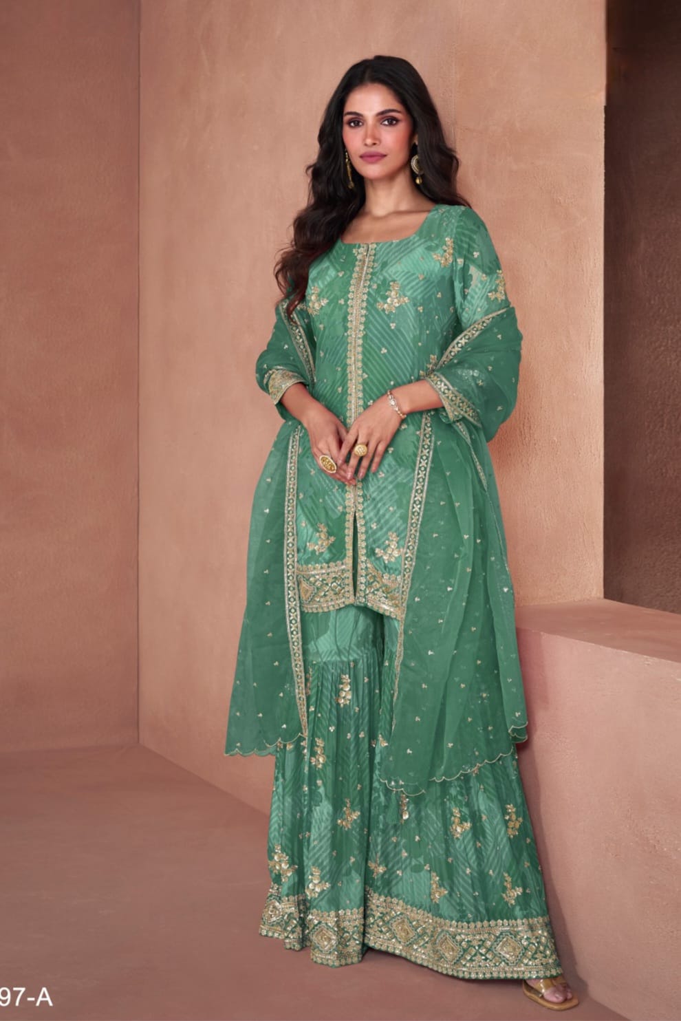 Heavy Fox Georgette Digital Print SHARARA EASR0013