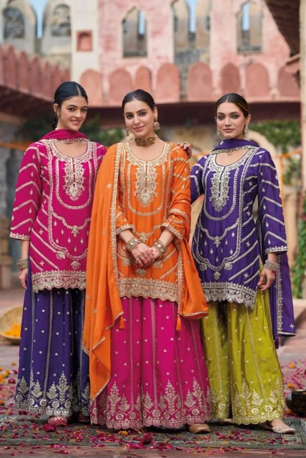 Heavy Chinon sharara with Squence work EASR00023