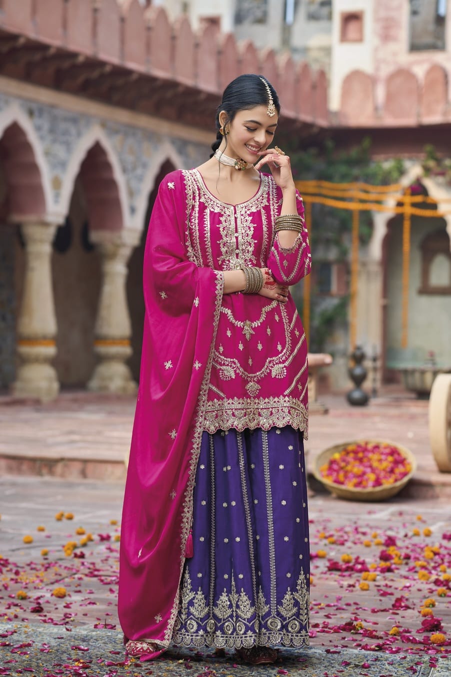 Heavy Chinon sharara with Squence work EASR00023