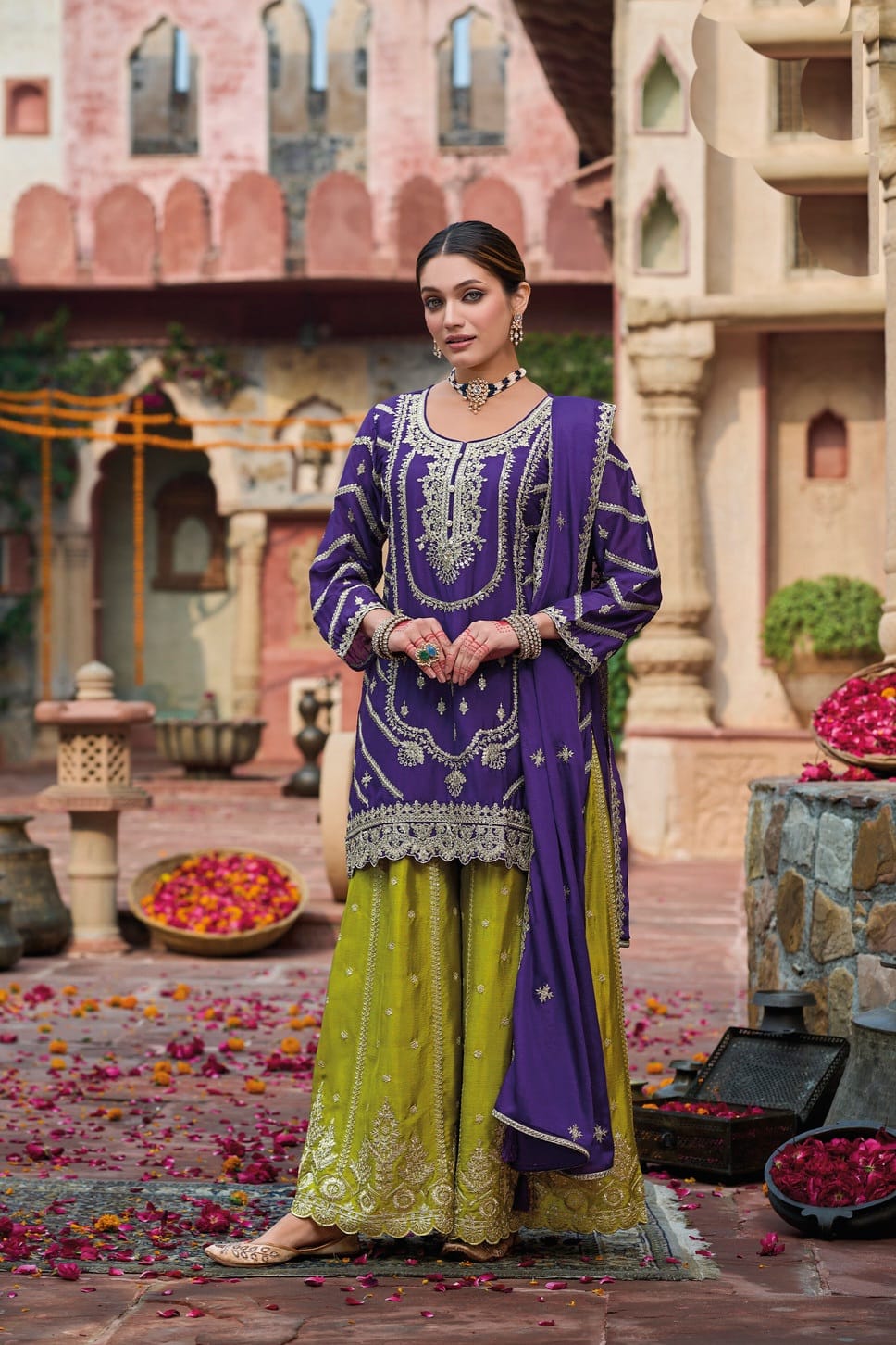 Heavy Chinon sharara with Squence work EASR00023