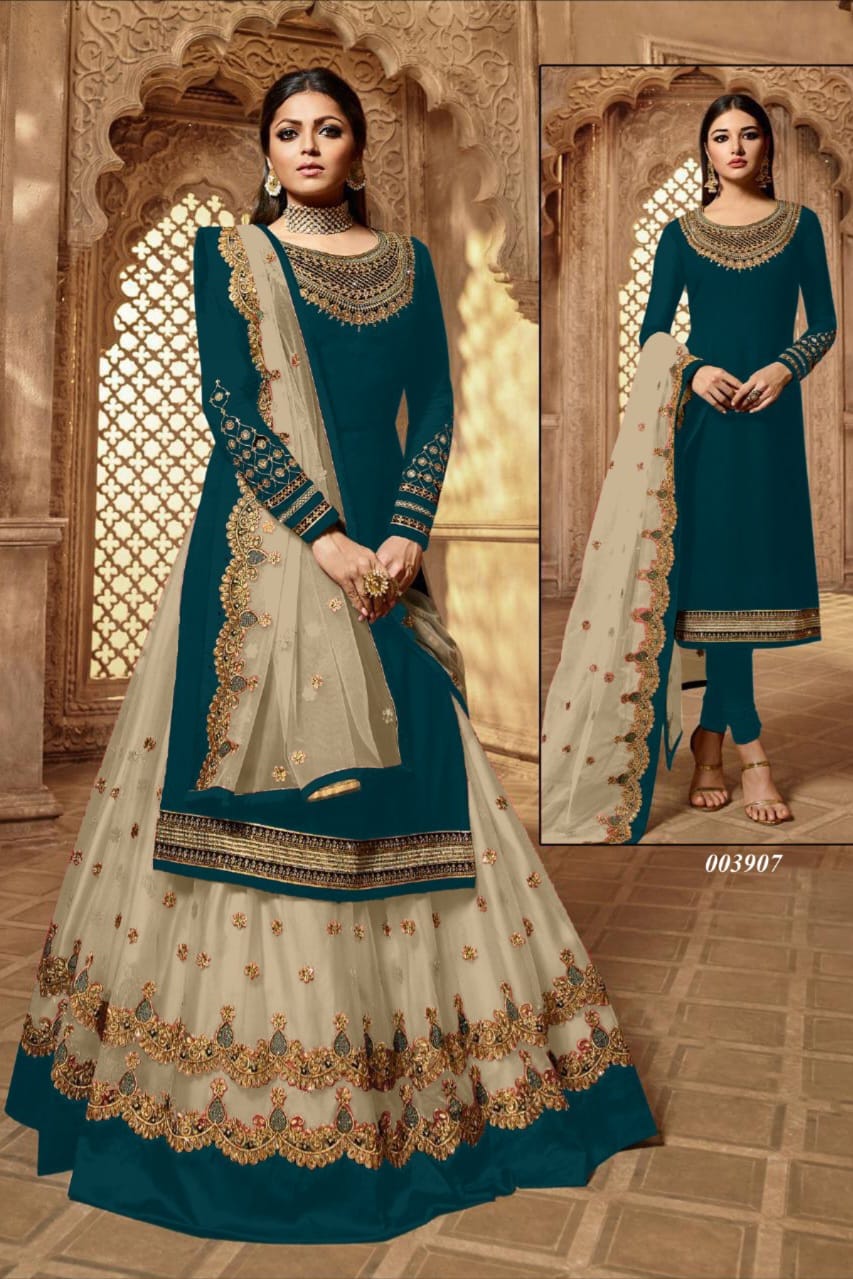 Satin Fabric Designer SHARARA EASR00026