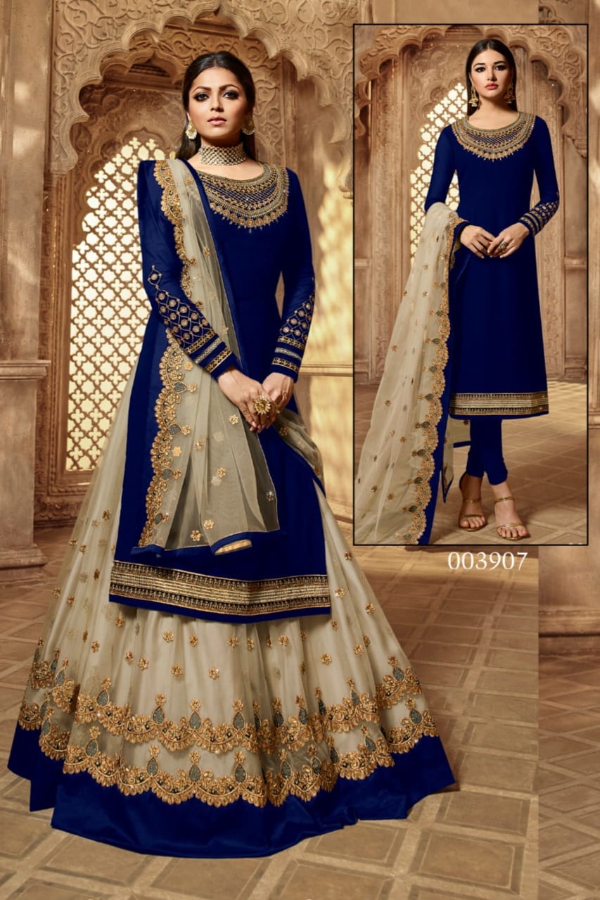 Satin Fabric Designer SHARARA EASR00026