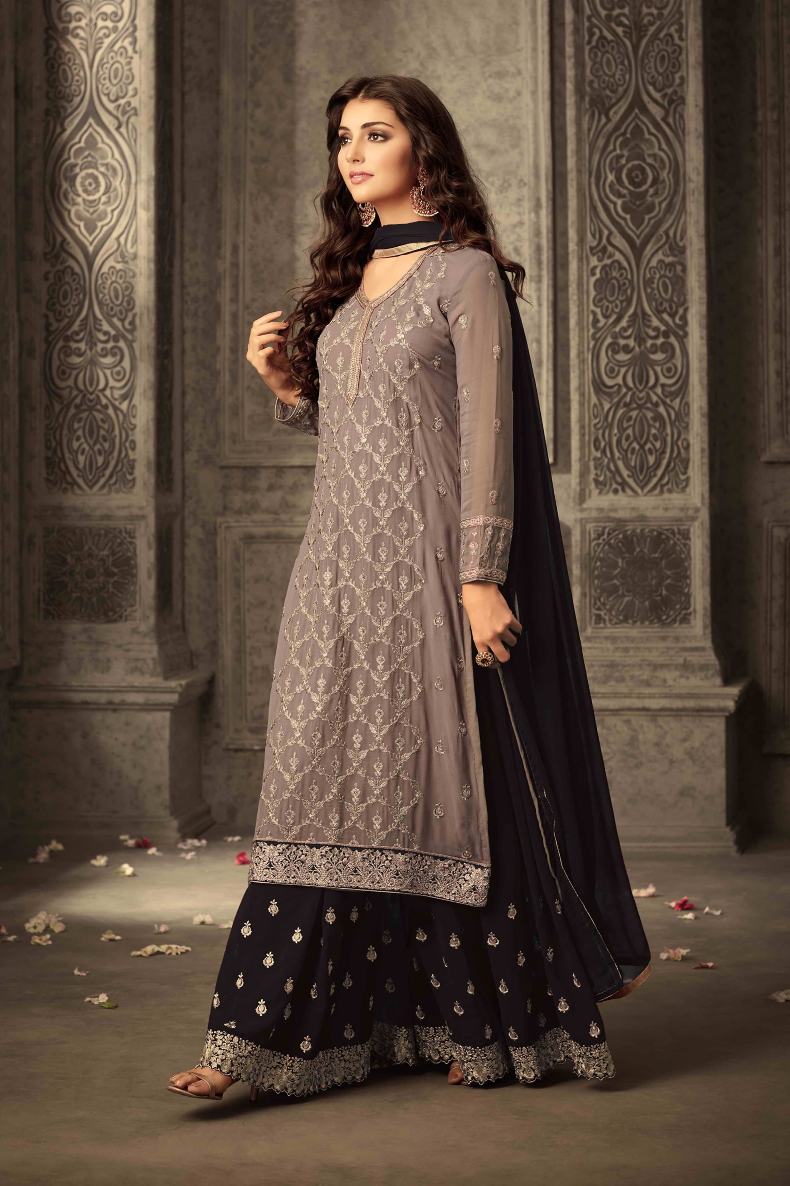 Mystic Threads Georgette Fabaric SHARARA EASR00029