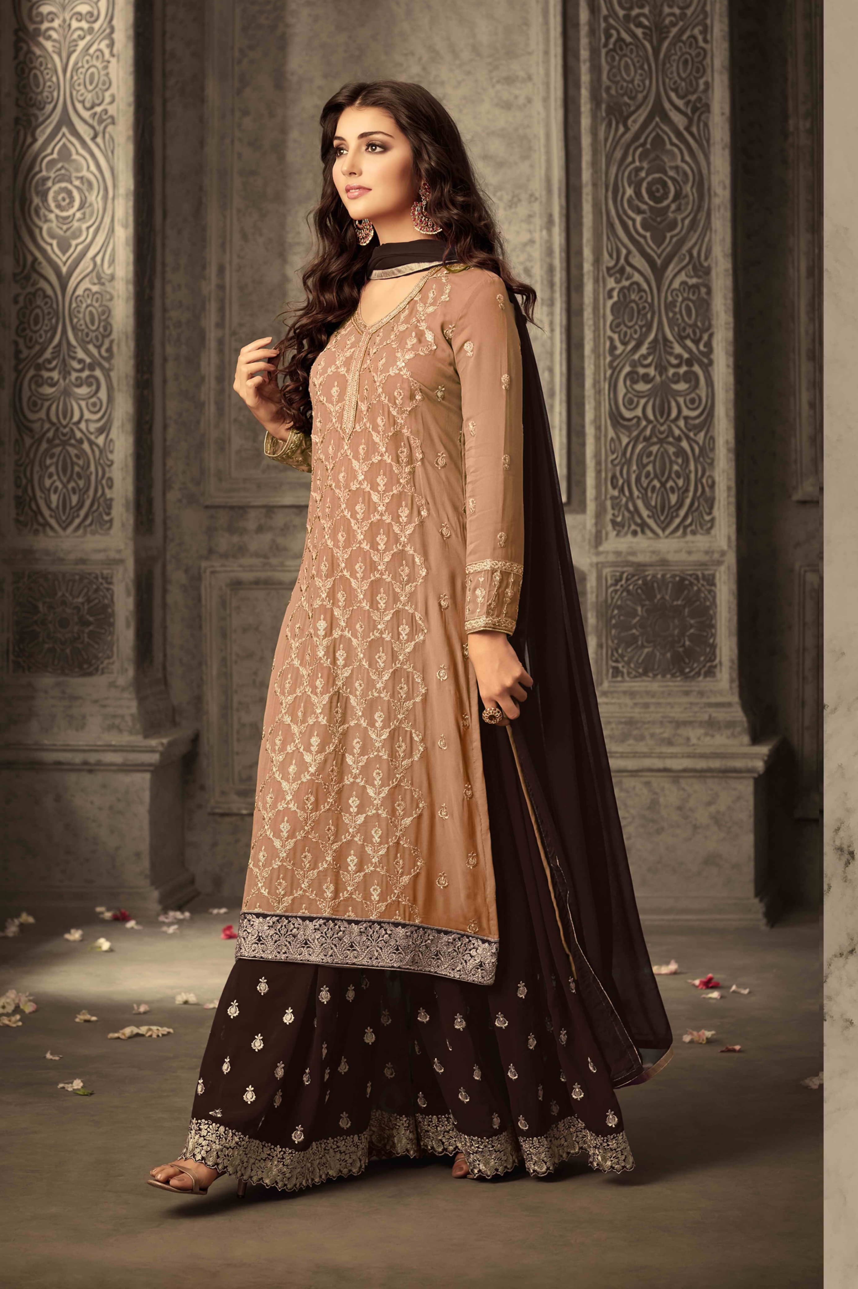 Mystic Threads Georgette Fabaric SHARARA EASR00029