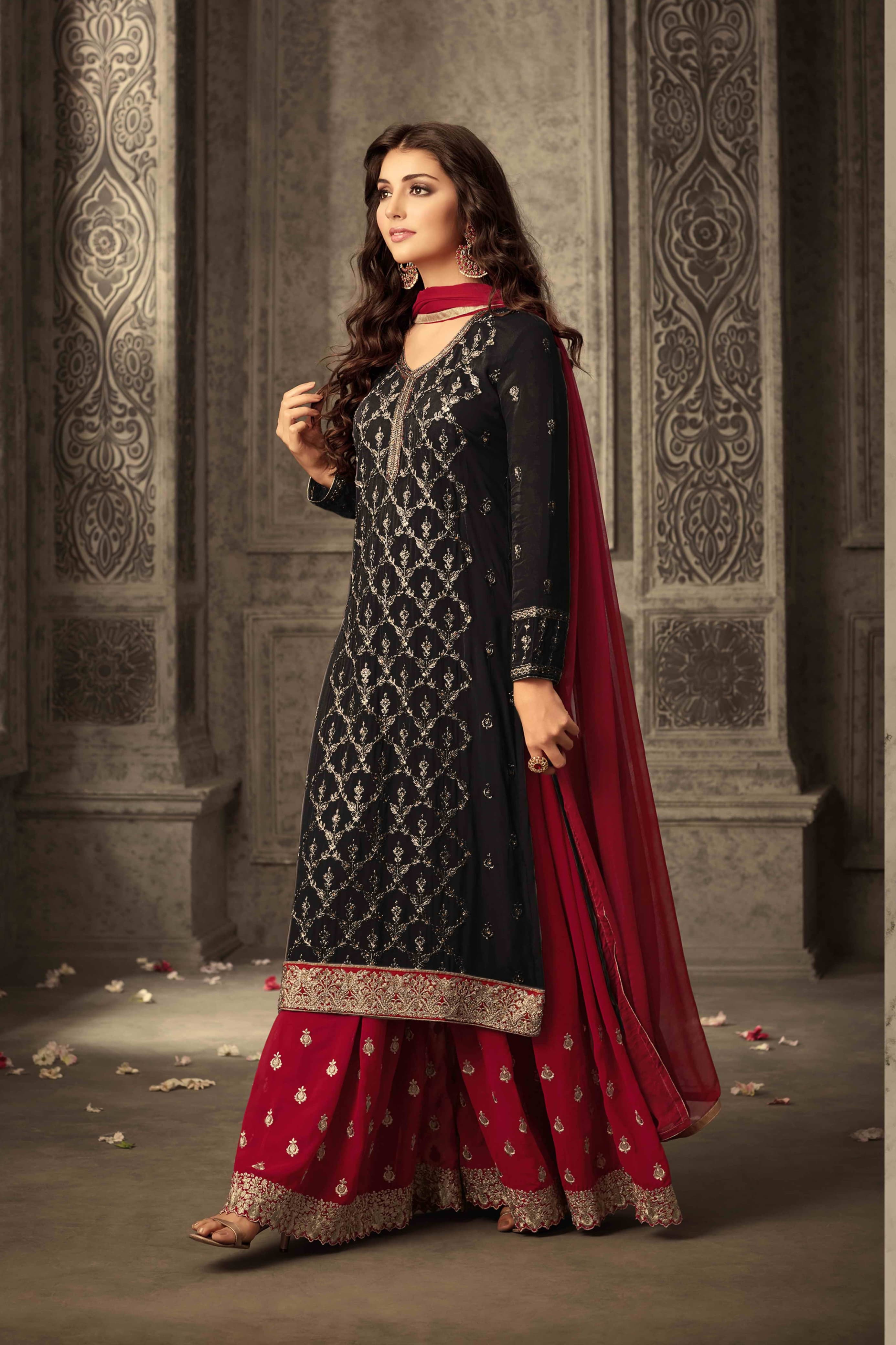 Mystic Threads Georgette Fabaric SHARARA EASR00029