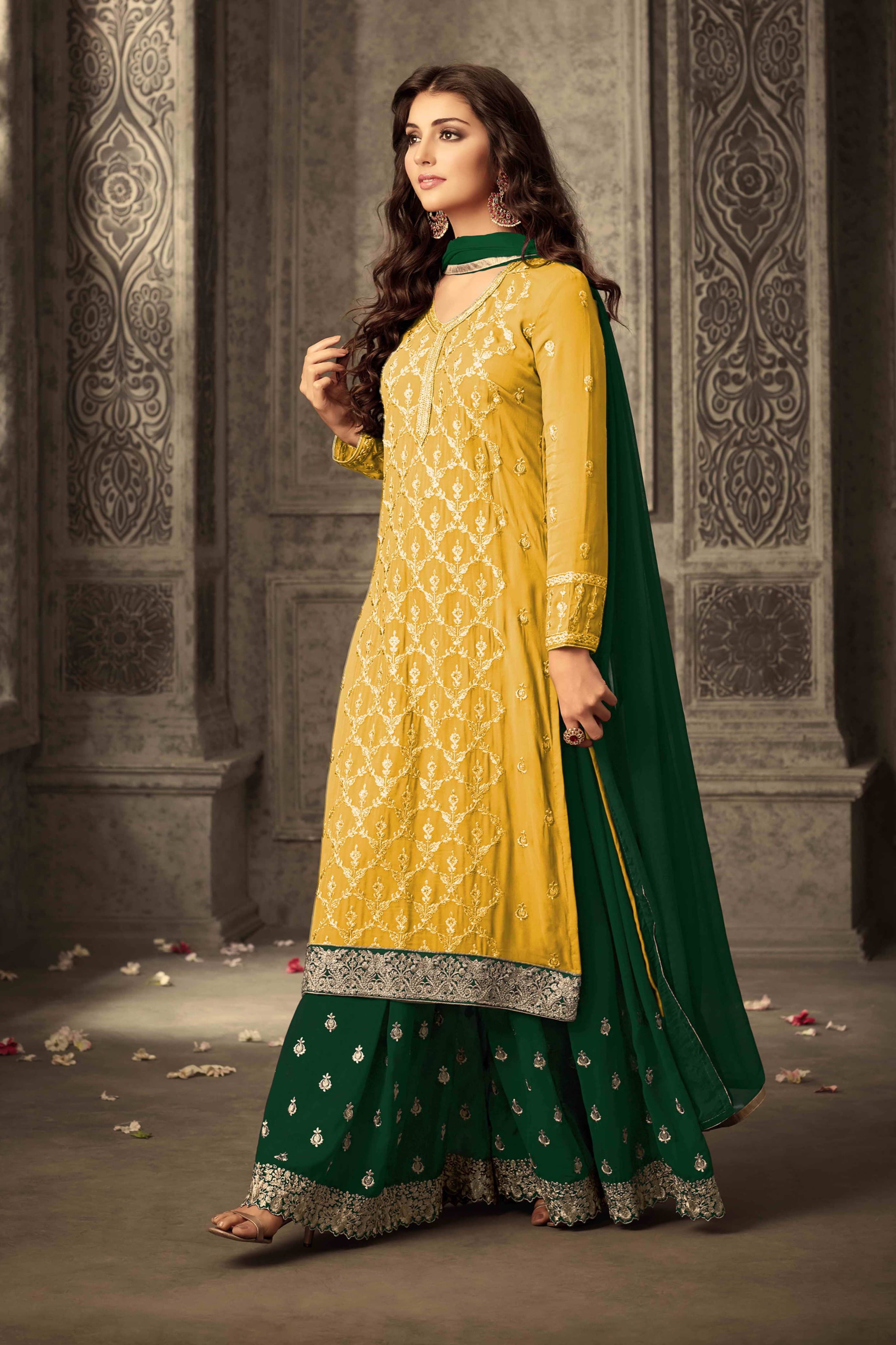 Mystic Threads Georgette Fabaric SHARARA EASR00029