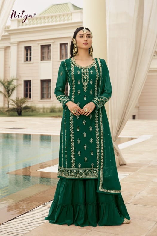 GlimmerGrace Faux Georgette SHARARA EASR00030