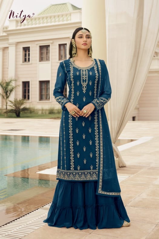 GlimmerGrace Faux Georgette SHARARA EASR00030