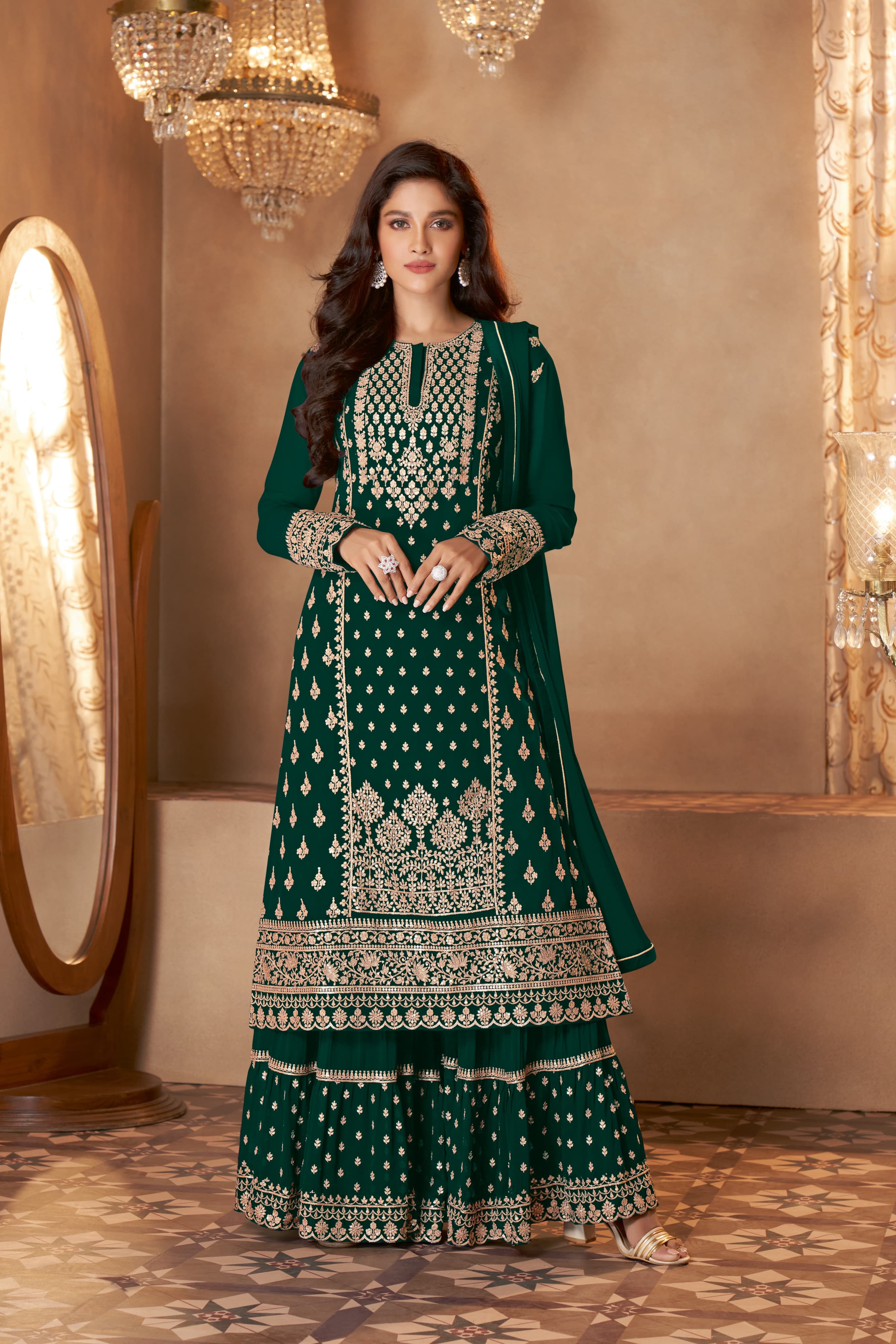 Blooming Georgette fabric SHARARA EASR00032