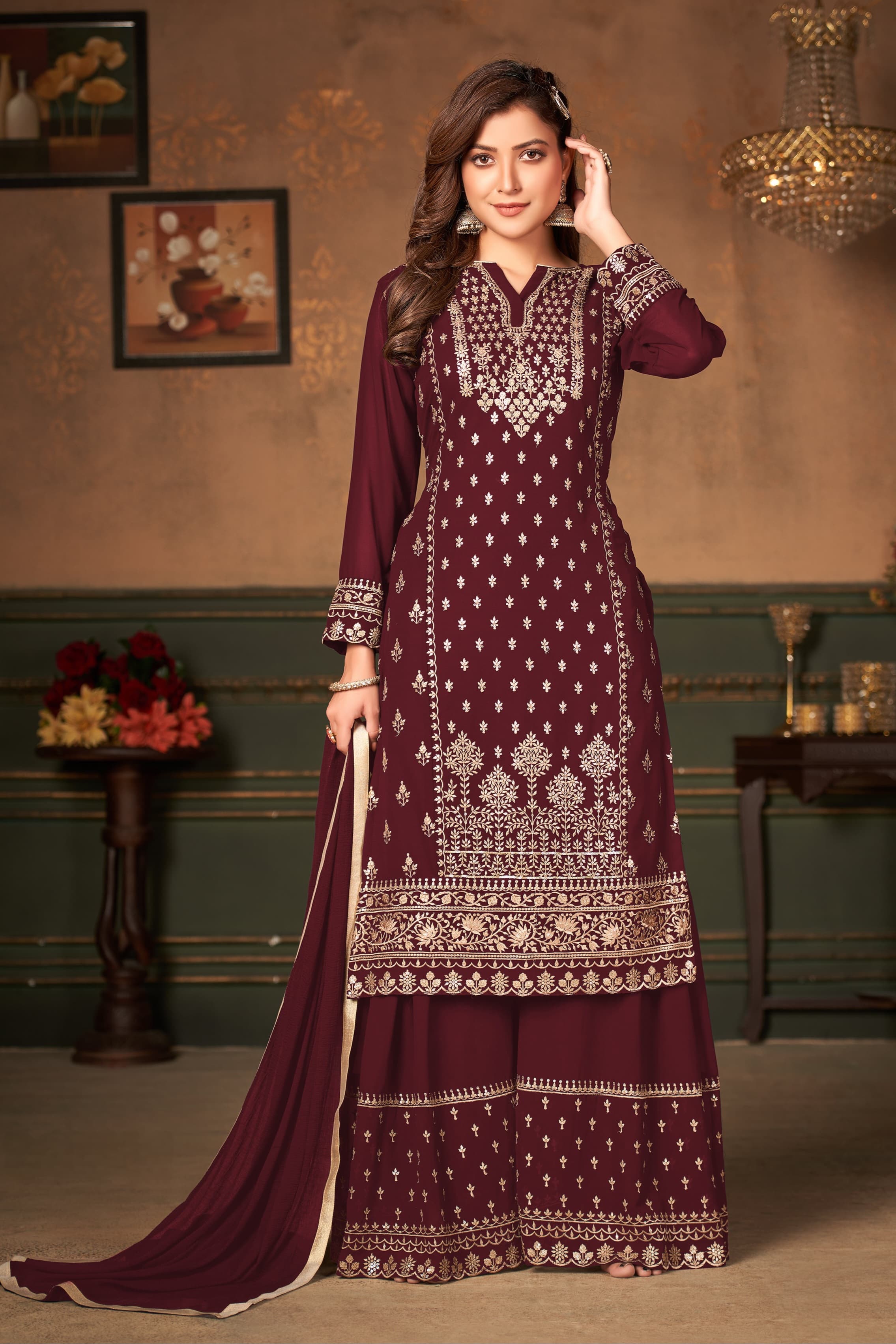 Blooming Georgette fabric SHARARA EASR00032