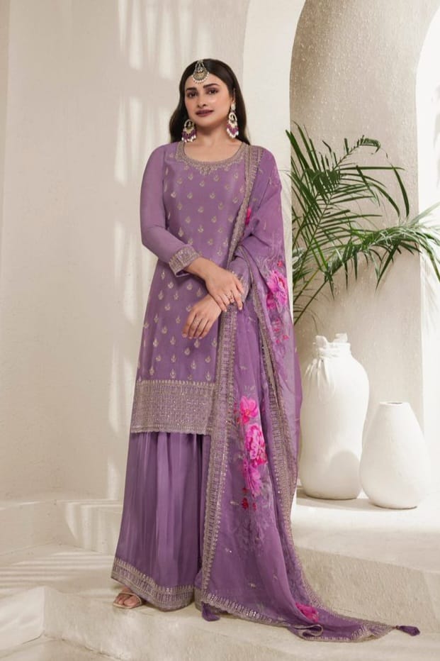 Zari Mirage embroderied SHARARA EASR00041
