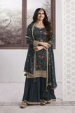Heavy vichitra digital printed SHARARA EASR0043