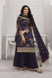 Heavy vichitra digital printed SHARARA EASR0043