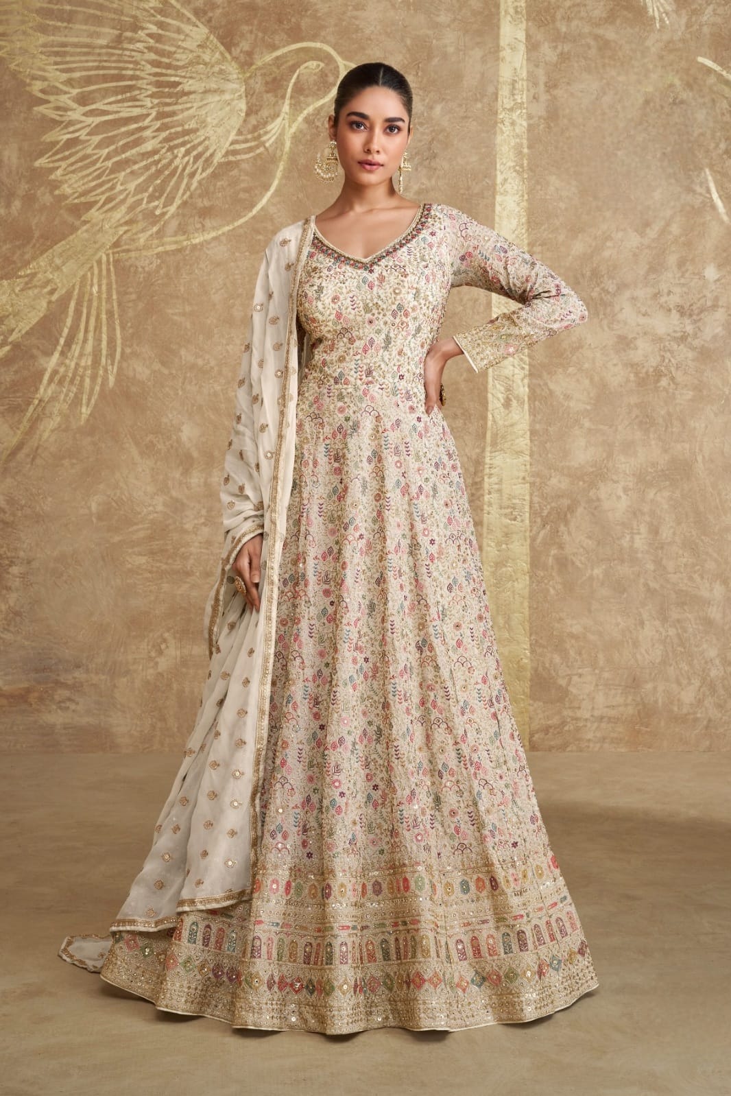 Zariah Spark Emboidered Gown EAGW0031