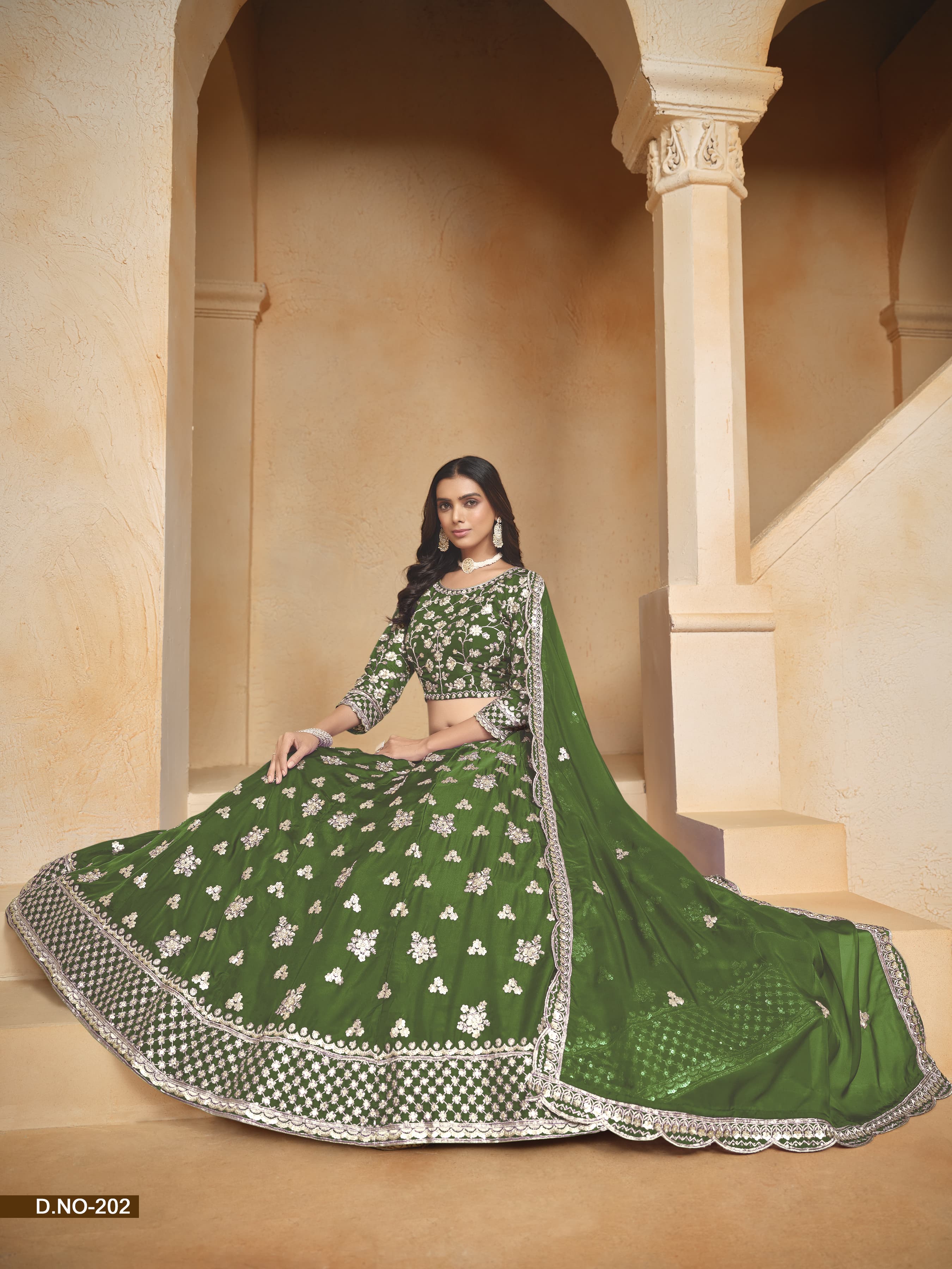 Radiant Beauty Organza Lehenga LXLG0004