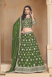 Radiant Beauty Organza Lehenga LXLG0004