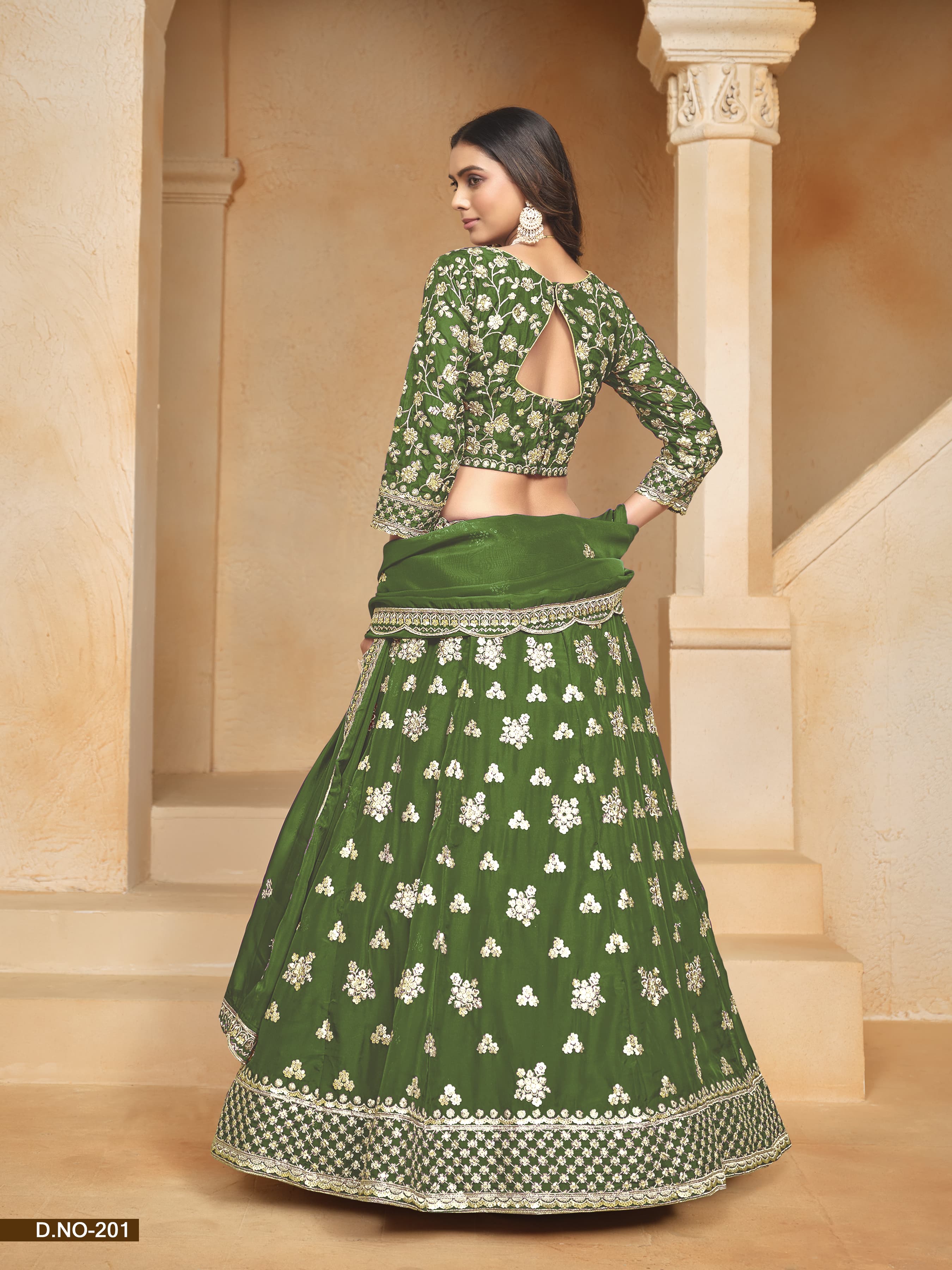 Radiant Beauty Organza Lehenga LXLG0004
