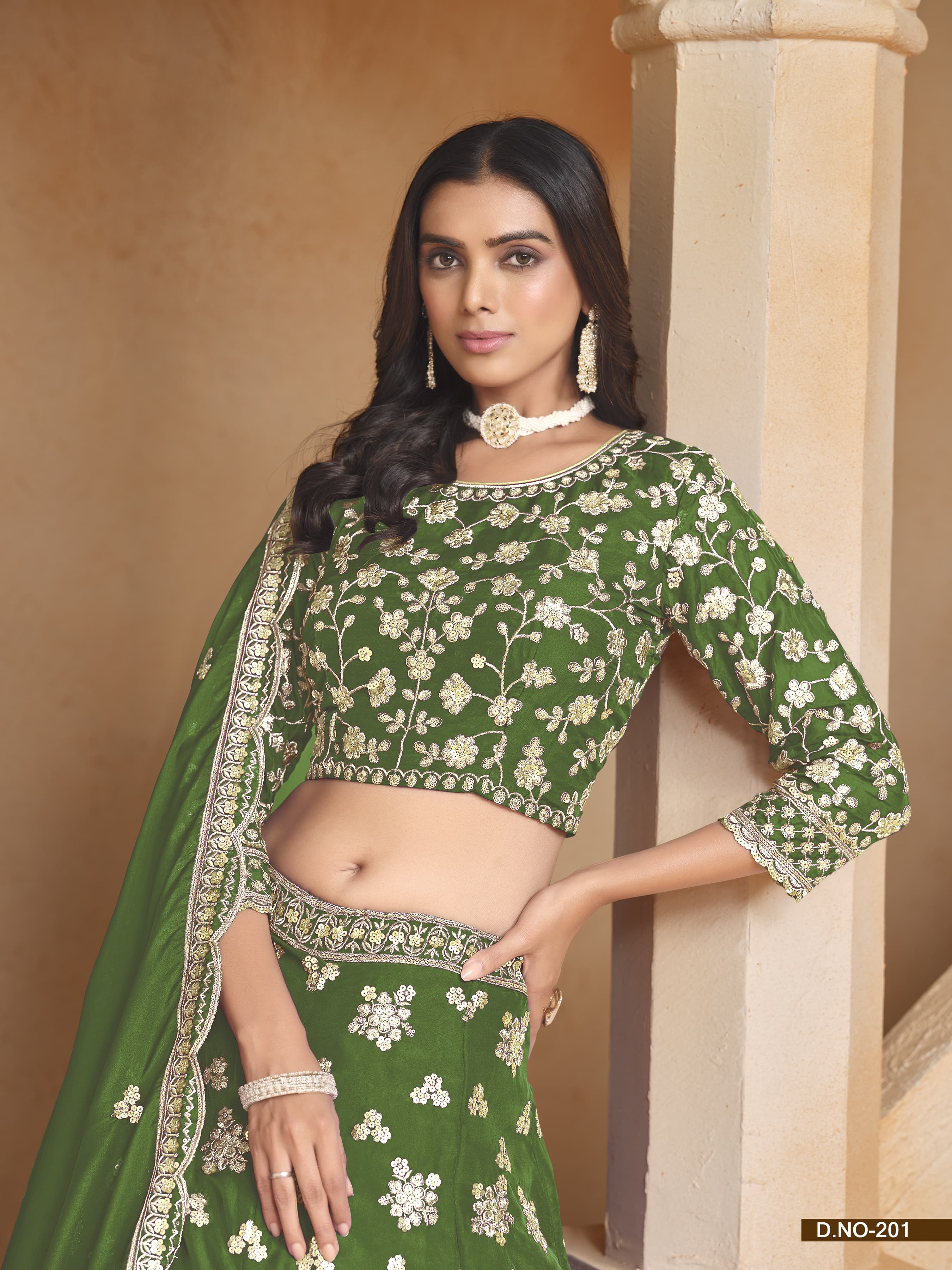 Radiant Beauty Organza Lehenga LXLG0004