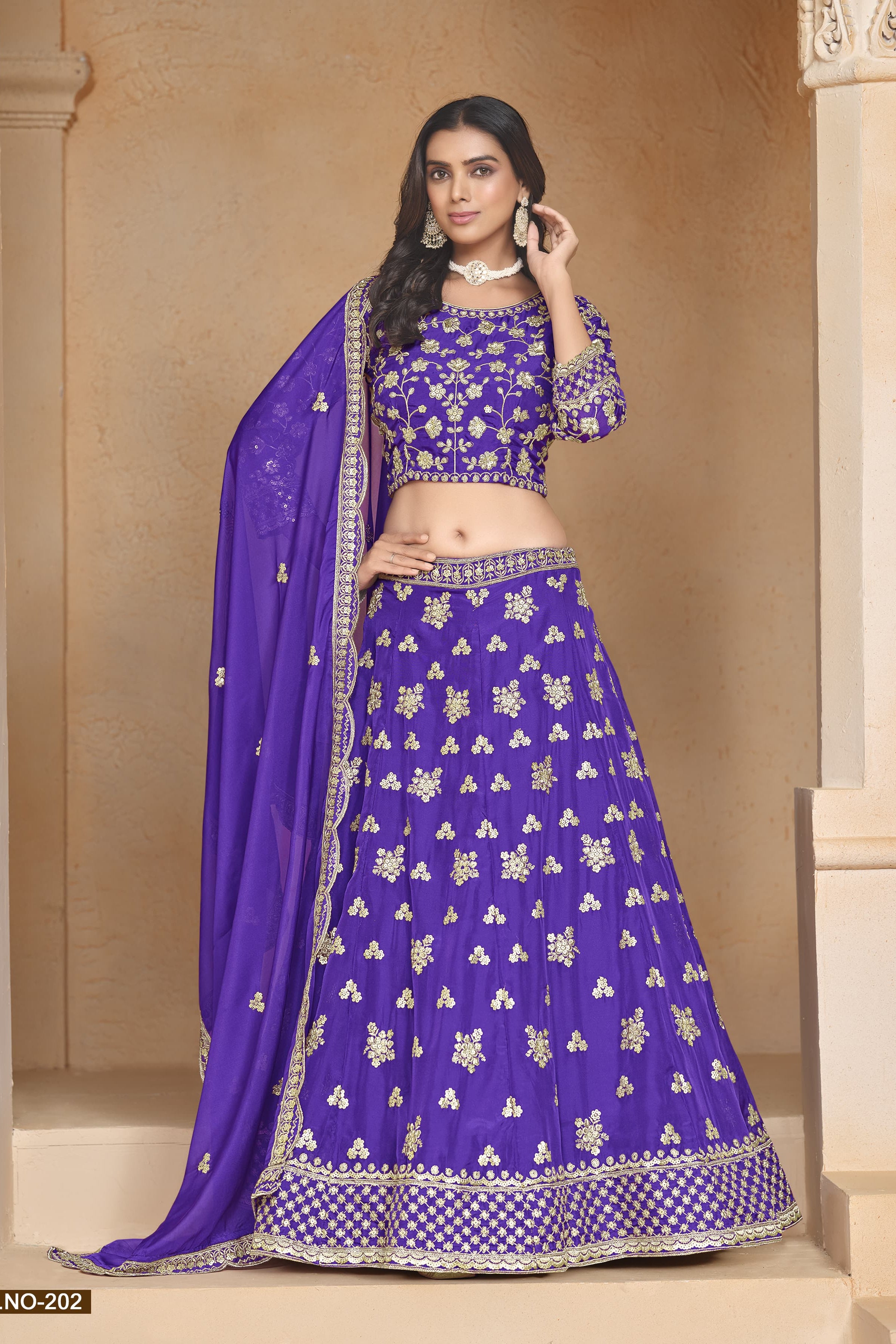 Radiant Beauty Organza Lehenga LXLG0004