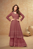 Embroidery Work Hand work Luxury Sharara LXSR0003