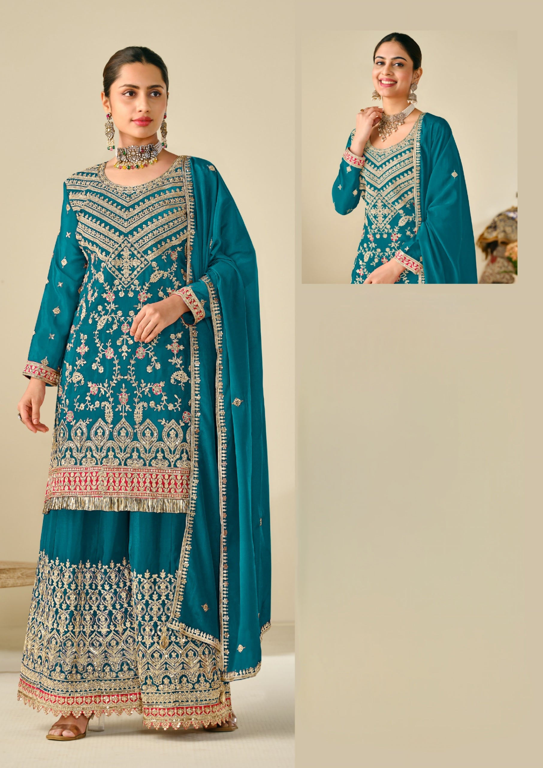 cHINON Charm Premium Sharara Suit LXSR0004