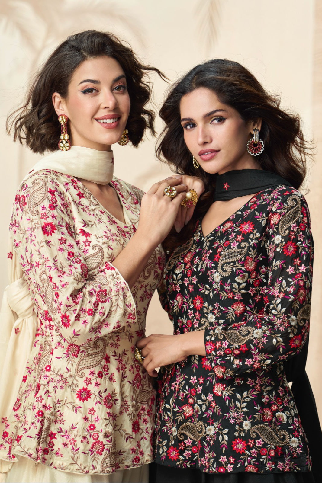 Premium Chinon Silk Luxury Sharara LXSR0006