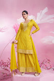 Chinon floral printed Luxury Sharara LXSR0008