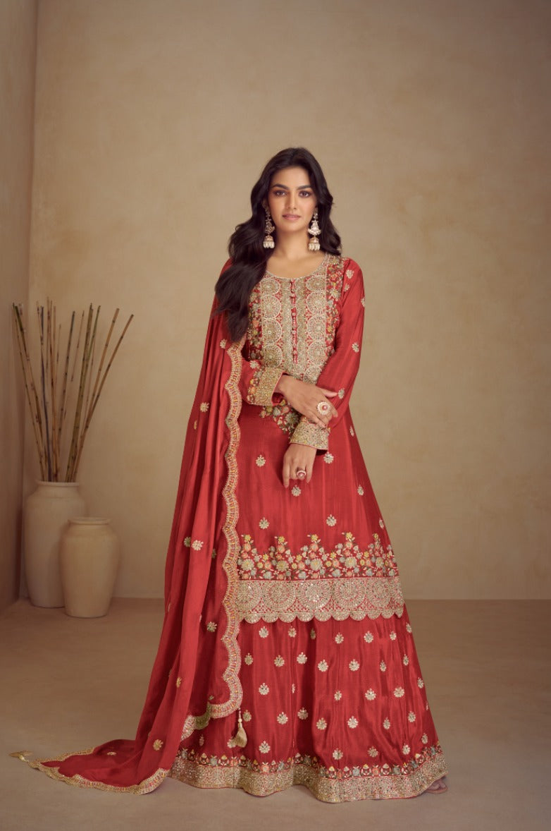 Chandni Veil  Premium Sharara LXSR0016
