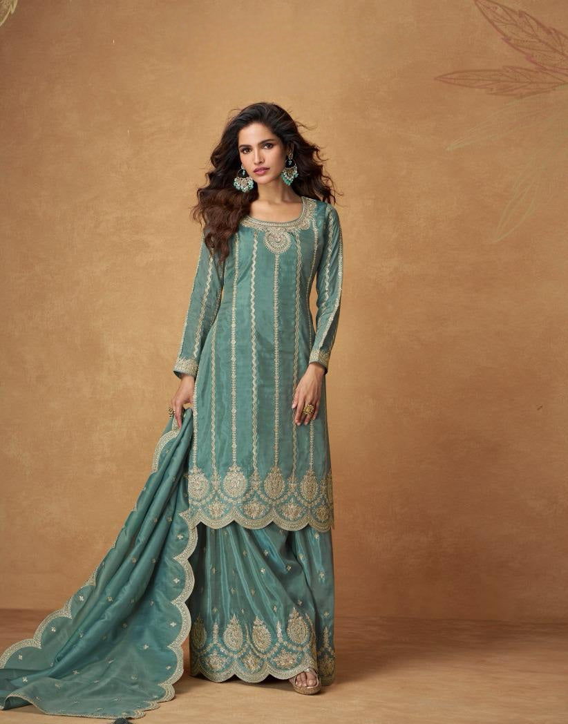 Saanjh Organza Fab Premium Sharara LXSR0020
