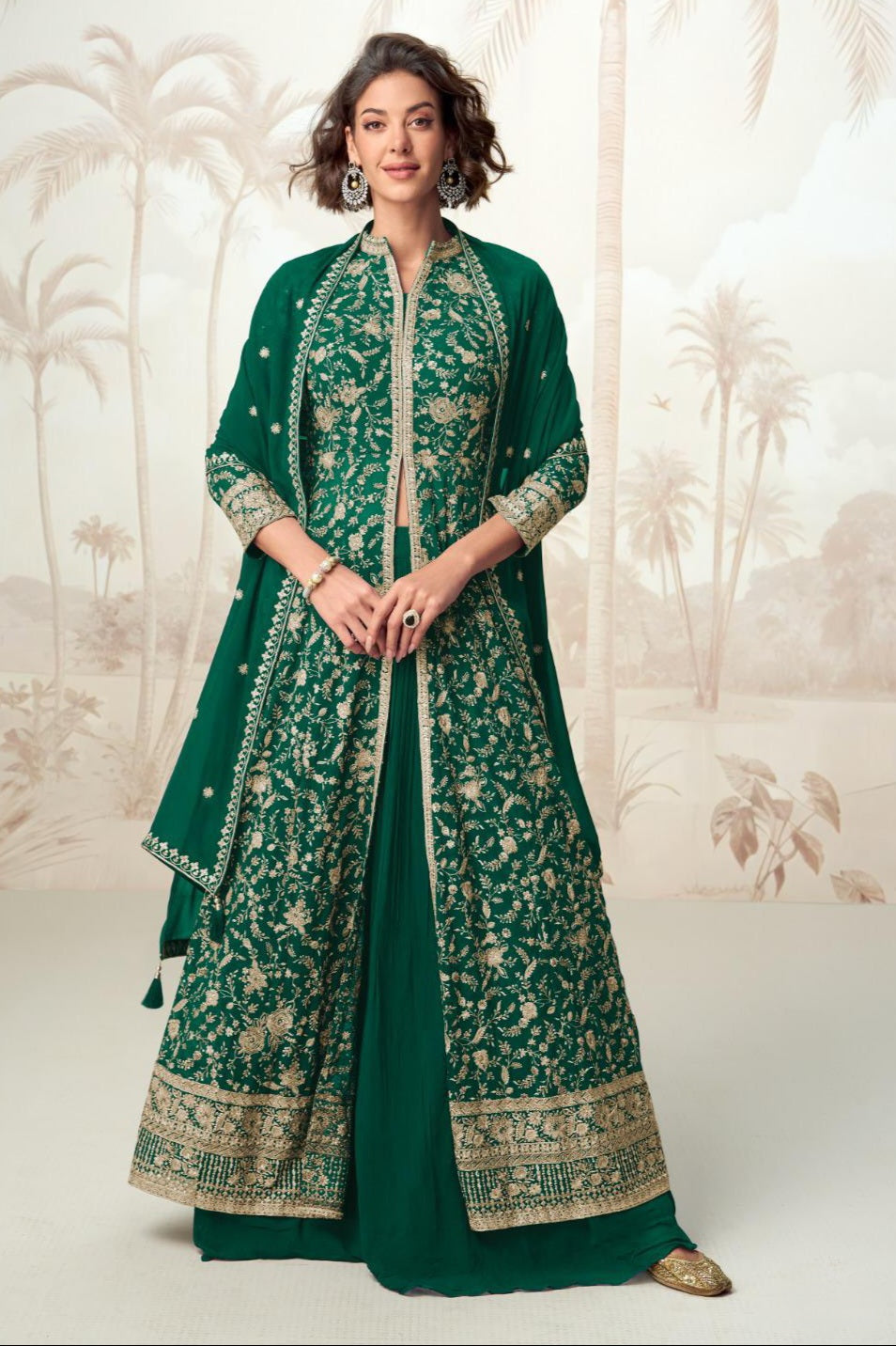 Floral Design Luxury Gown LXGW0027