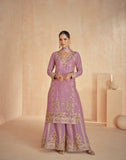 Premium Chinon Silk Luxury Sharara LXSR0023