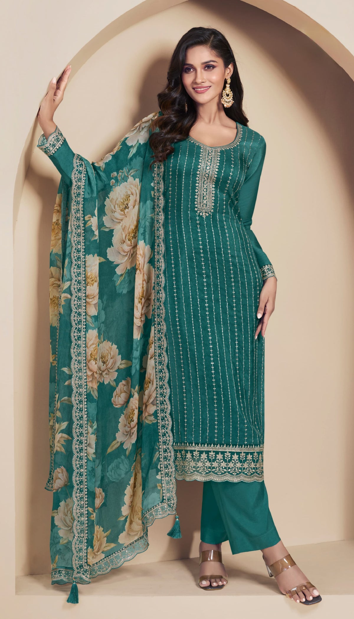 Threaded Embroidered Premium Suit LXST0012