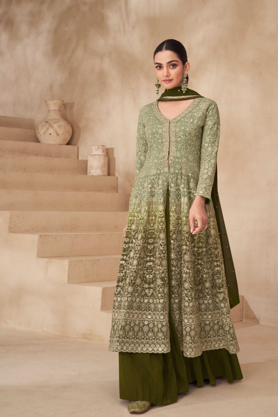 Falak Real Georgatte Sharara Suit LXSR0042