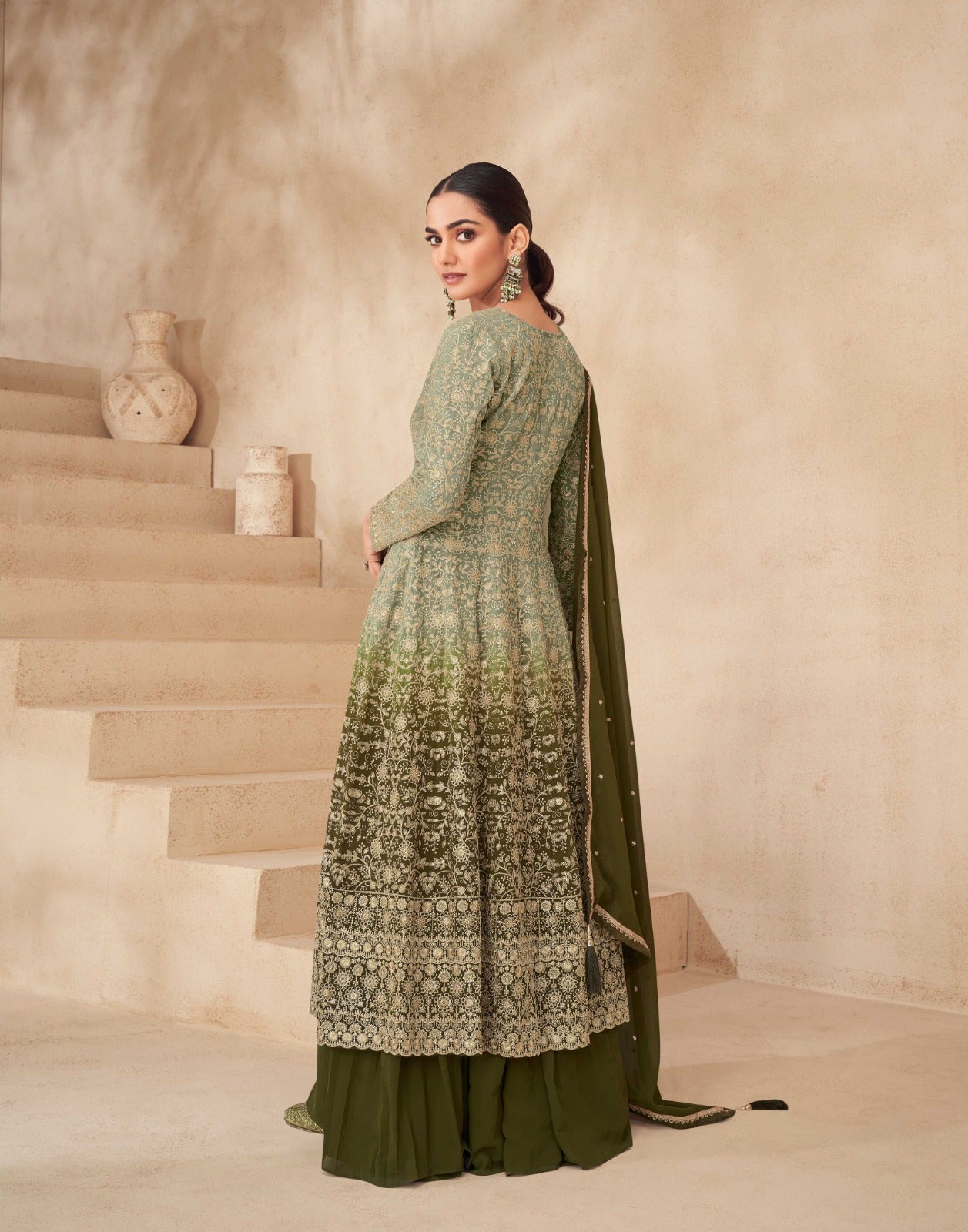 Falak Real Georgatte Sharara Suit LXSR0042