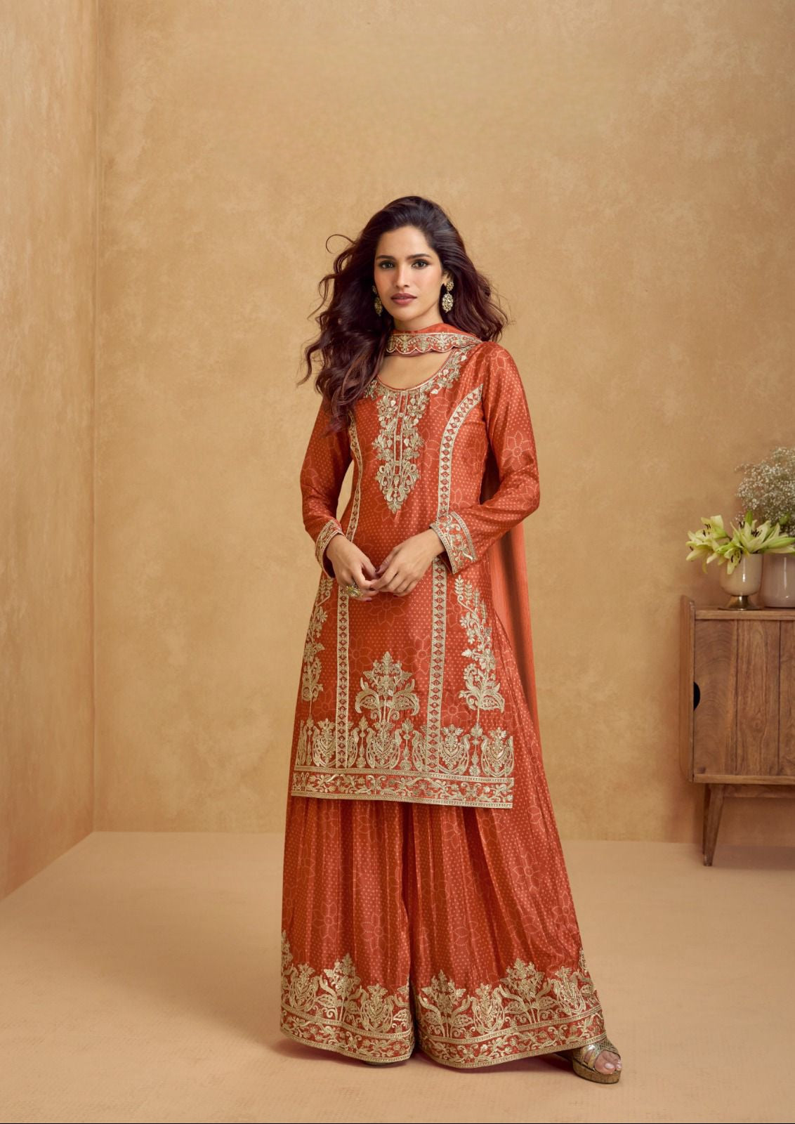 Zarveen Embroidered Sharara LXSR0028