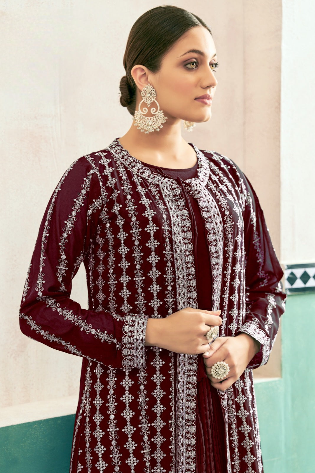 Eira – Crushed Georgette Anarkali Set LXGW0029