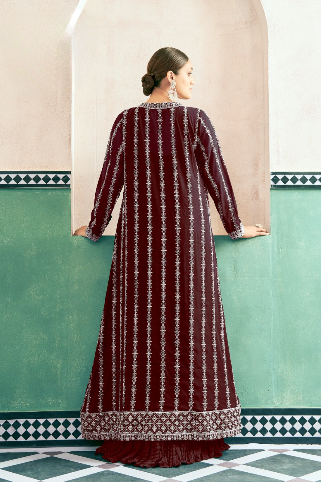 Eira – Crushed Georgette Anarkali Set LXGW0029