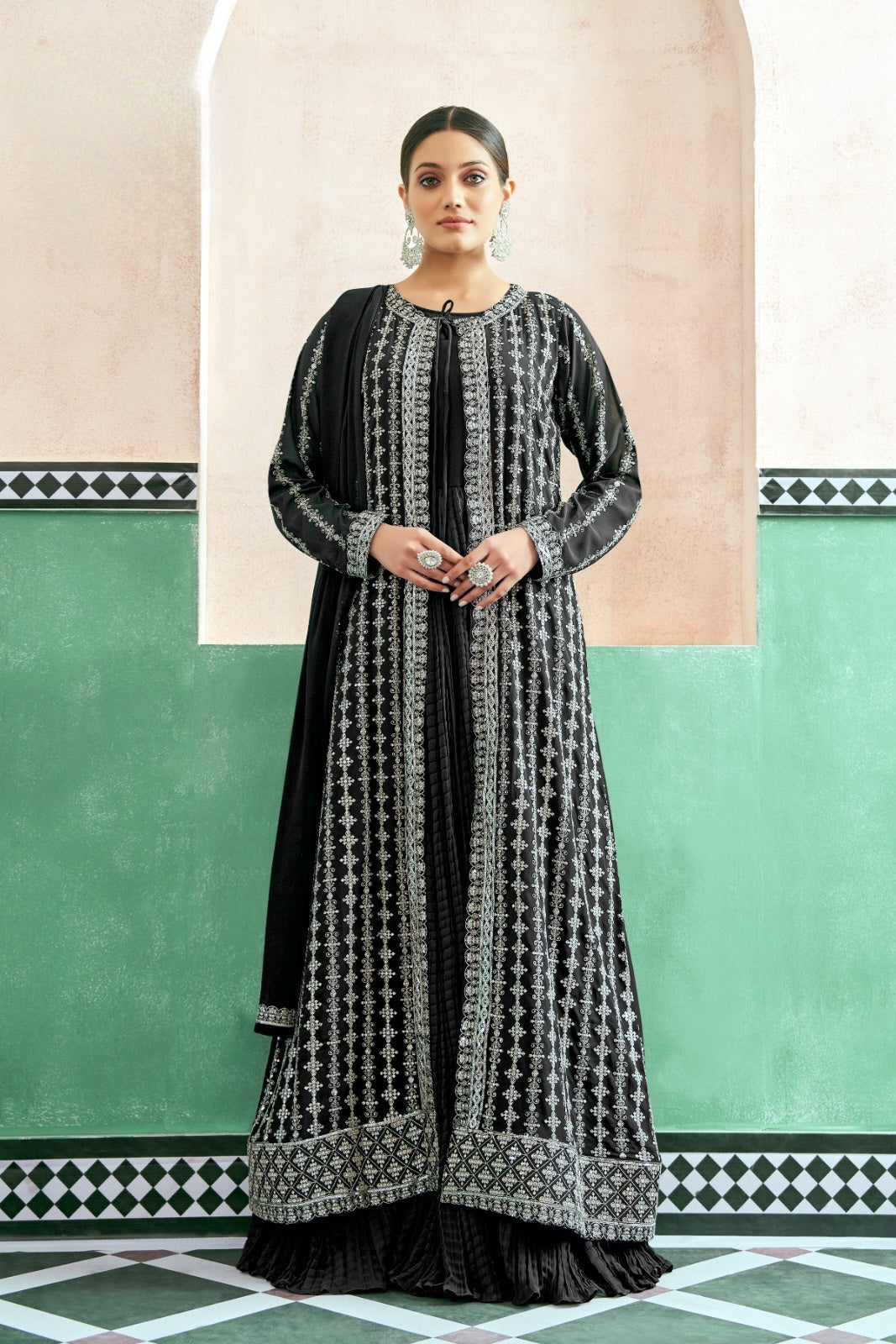 Eira – Crushed Georgette Anarkali Set LXGW0029
