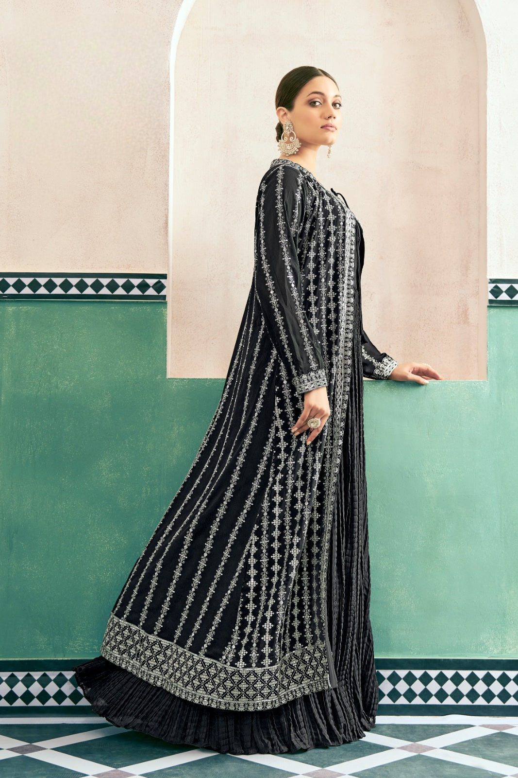 Eira – Crushed Georgette Anarkali Set LXGW0029