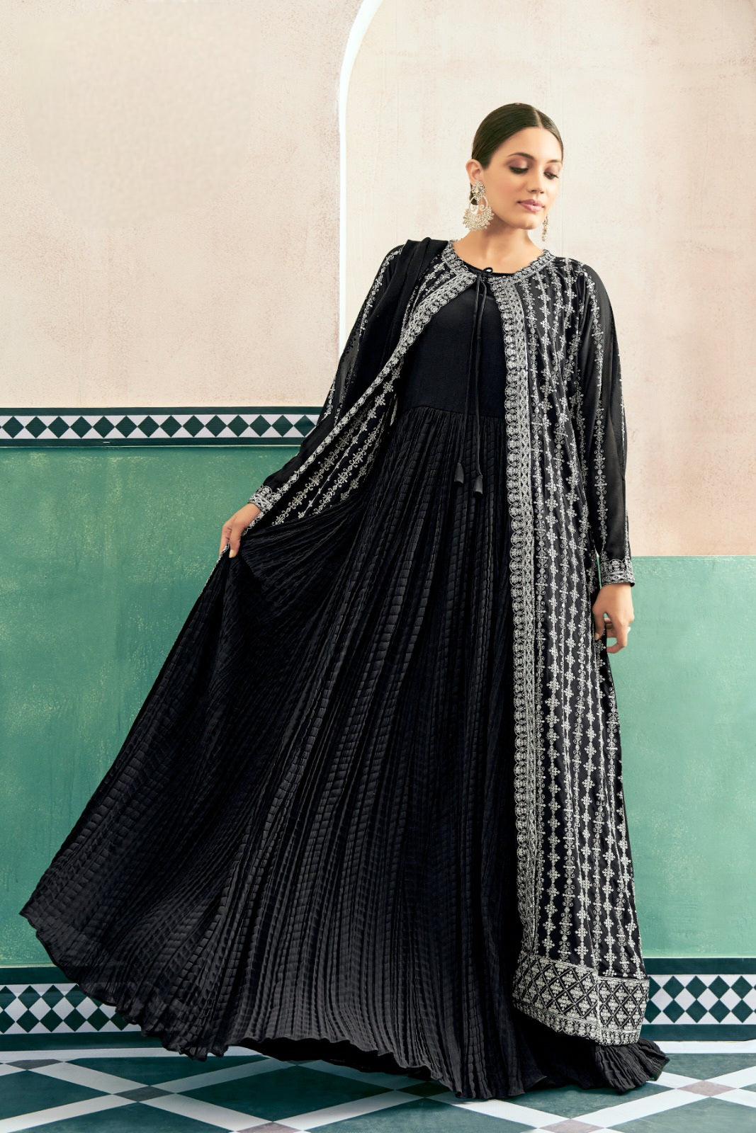 Eira – Crushed Georgette Anarkali Set LXGW0029
