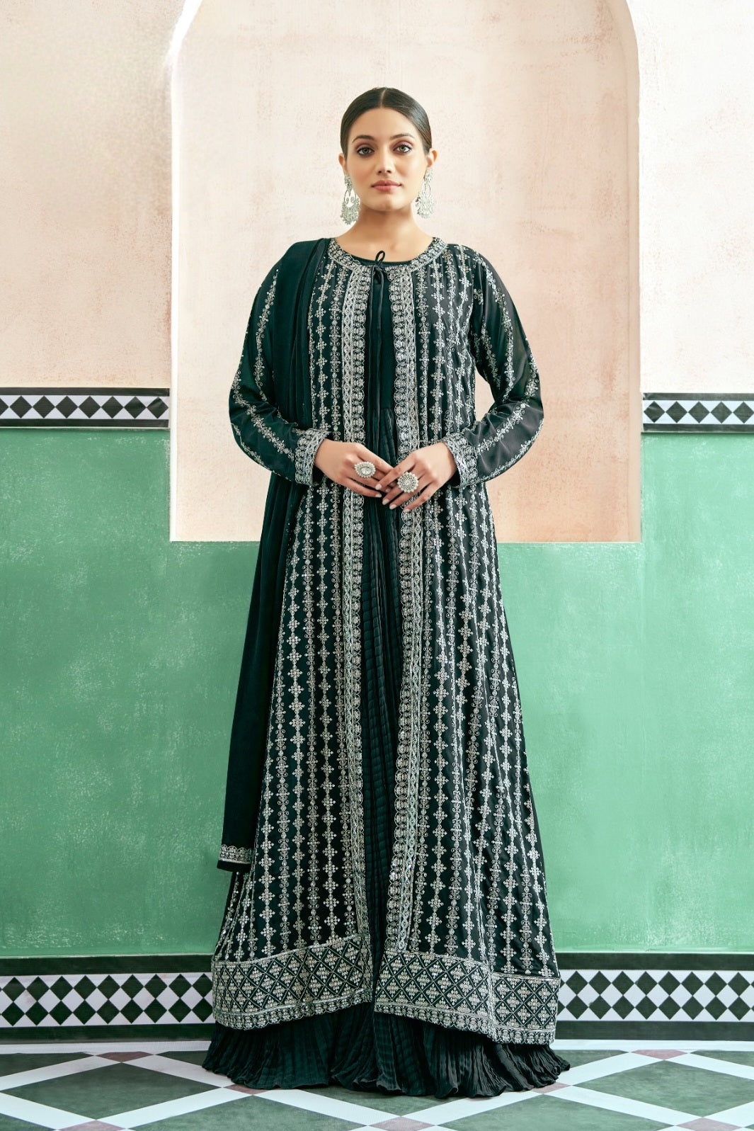 Eira – Crushed Georgette Anarkali Set LXGW0029