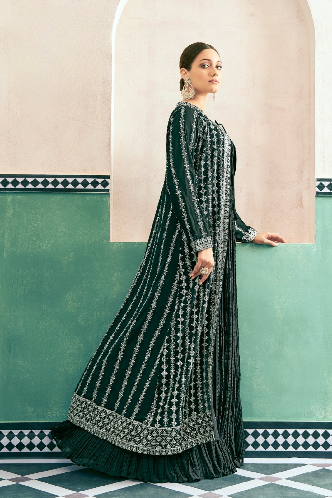Eira – Crushed Georgette Anarkali Set LXGW0029